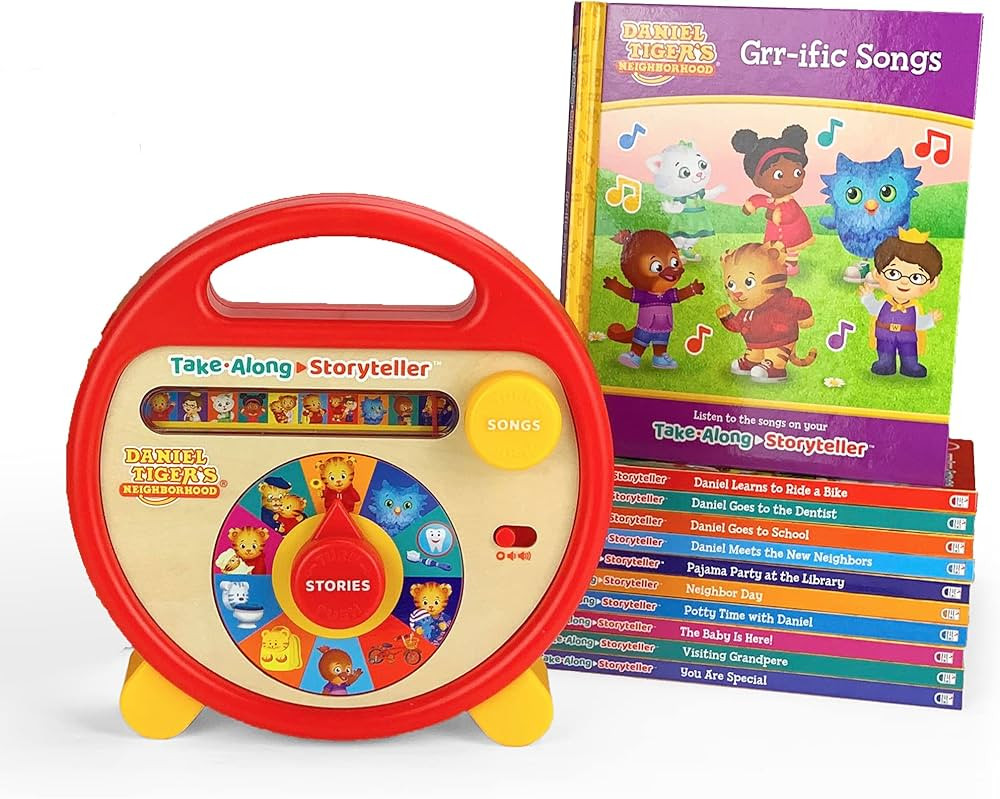 Daniel Tiger's Neighborhood Interactive Electronic Take Along Storyteller with 11 books (Daniel T... | Amazon (US)