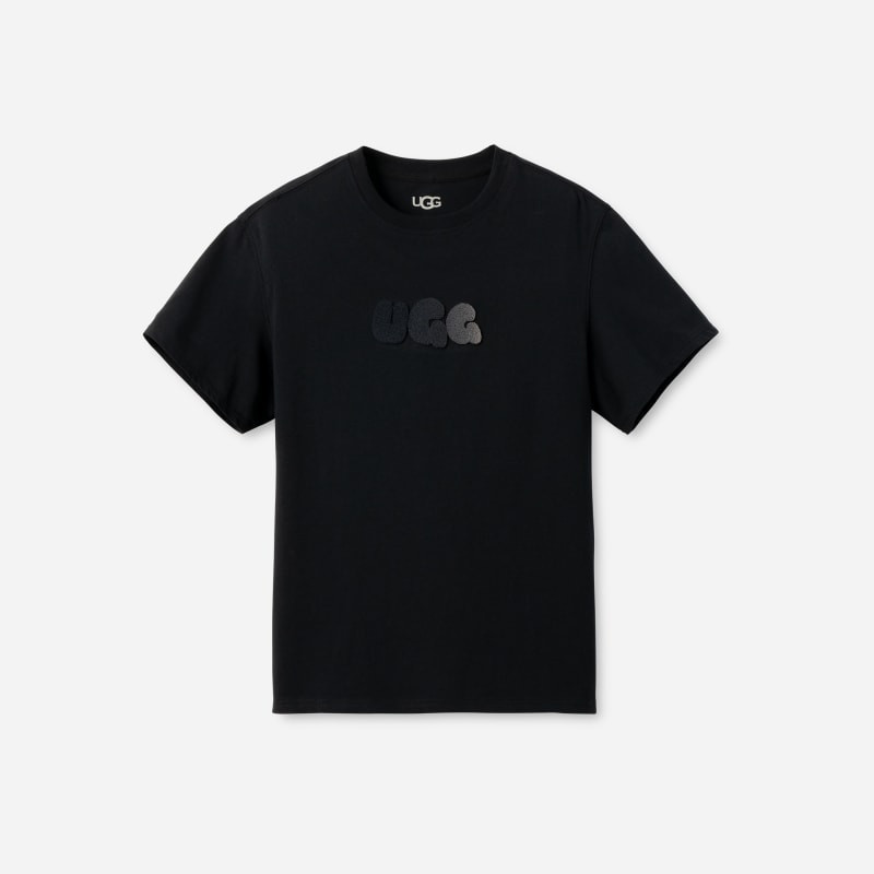 UGG® Women's Bubble Logo Tee Cotton Tops in Tar, Size ALL GENDER L | UGG (US)