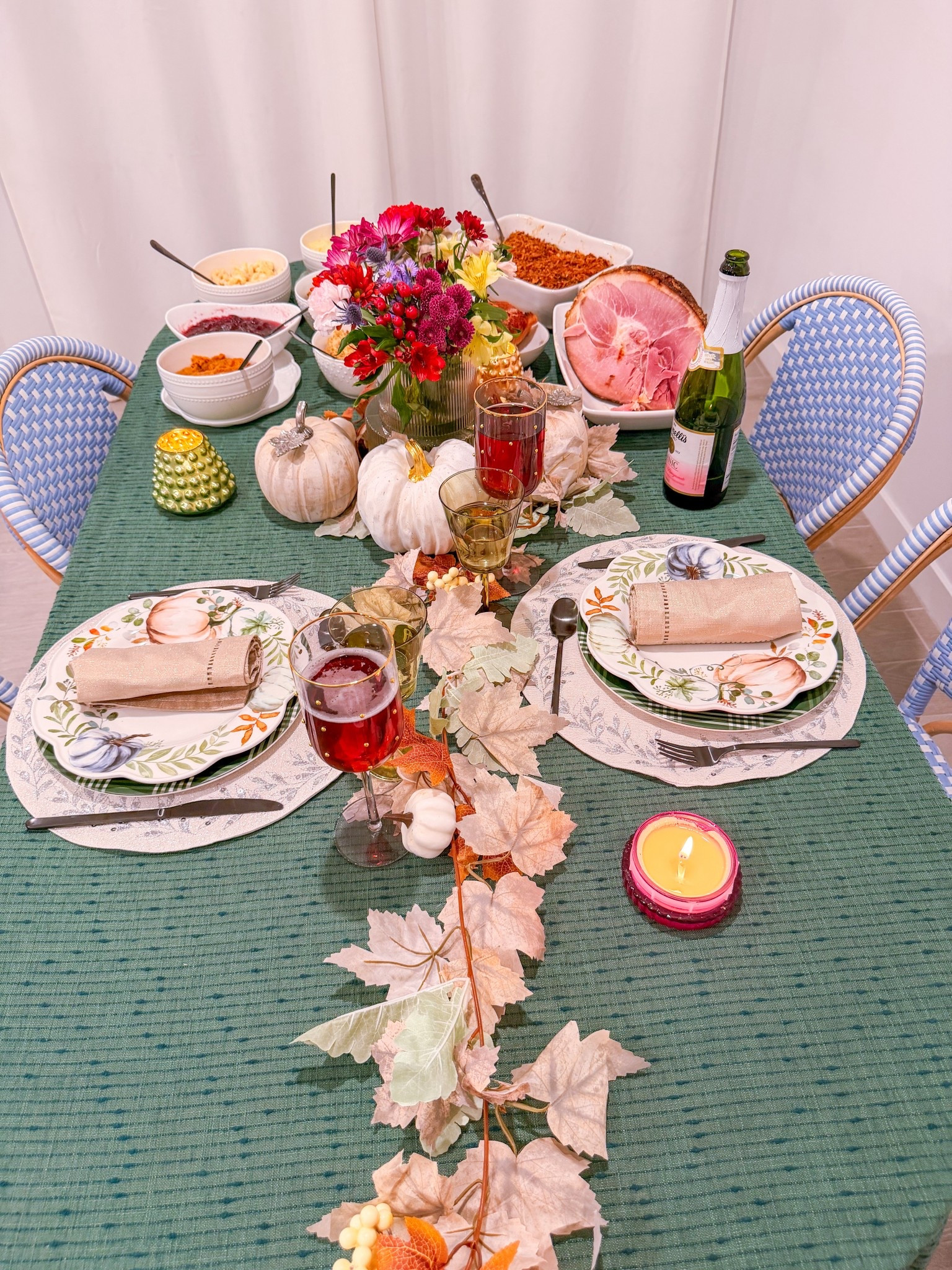 Plates full, hearts full… 🍁 Thanksgiving at our home this year. A warm autumn tablescape made to celebrate the beauty of the season and all the memories that start right here at the table 🤍🤎

#LTKCyberWeek #LTKHoliday #LTKSeasonal
