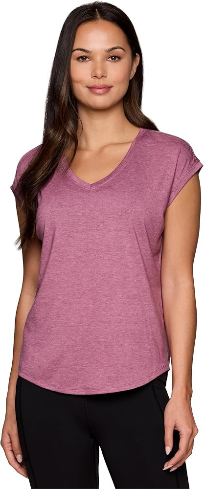 RBX Active Women's Fashion Athletic Short Sleeve Flowy Yoga T-Shirt | Amazon (US)