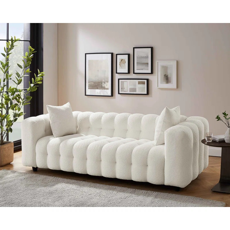 Lavance MINIMORE Modern 89.4'' Square Arms Chesterfield Sofa | Wayfair North America