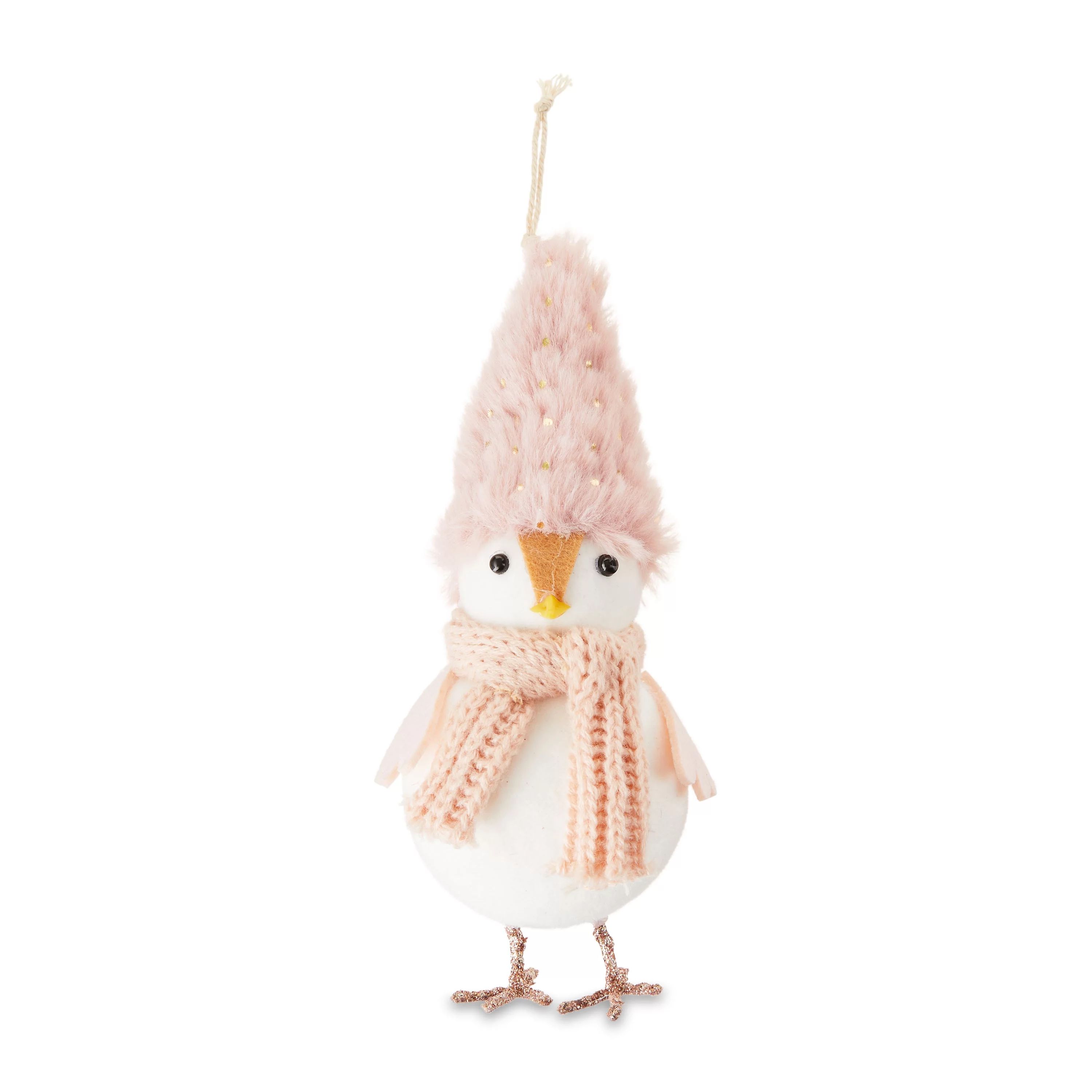 Blushful Pink Polyester Cute Penguin with Hat Christmas Ornament 1pc, by Holiday Time - Walmart.c... | Walmart (US)