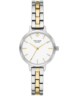 kate spade new york Women's Metro Two-Tone Stainless Steel Bracelet Watch 30mm - Macy's | Macy's