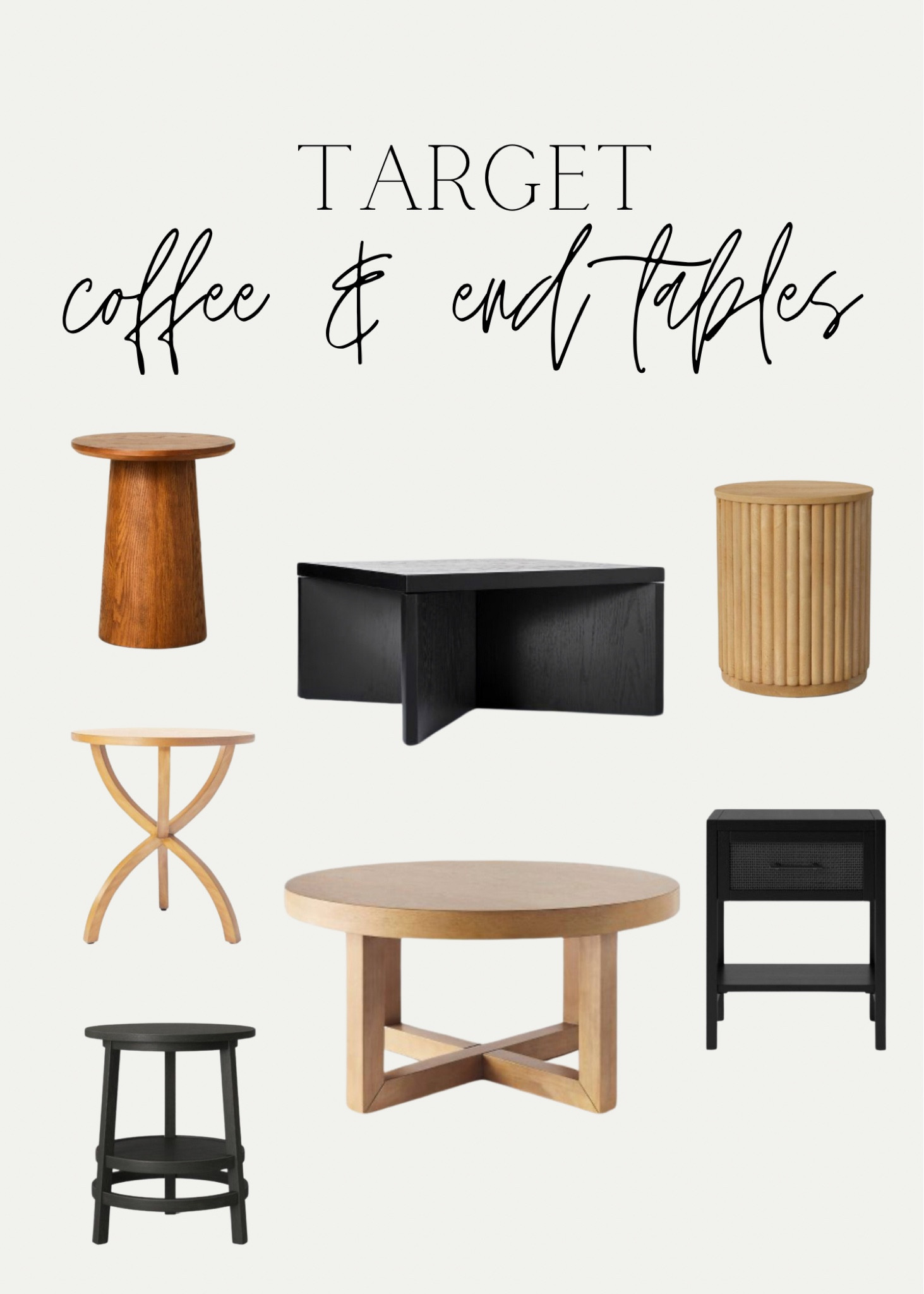 Target coffee tables and end tables! 

#LTKhome #LTKunder100
