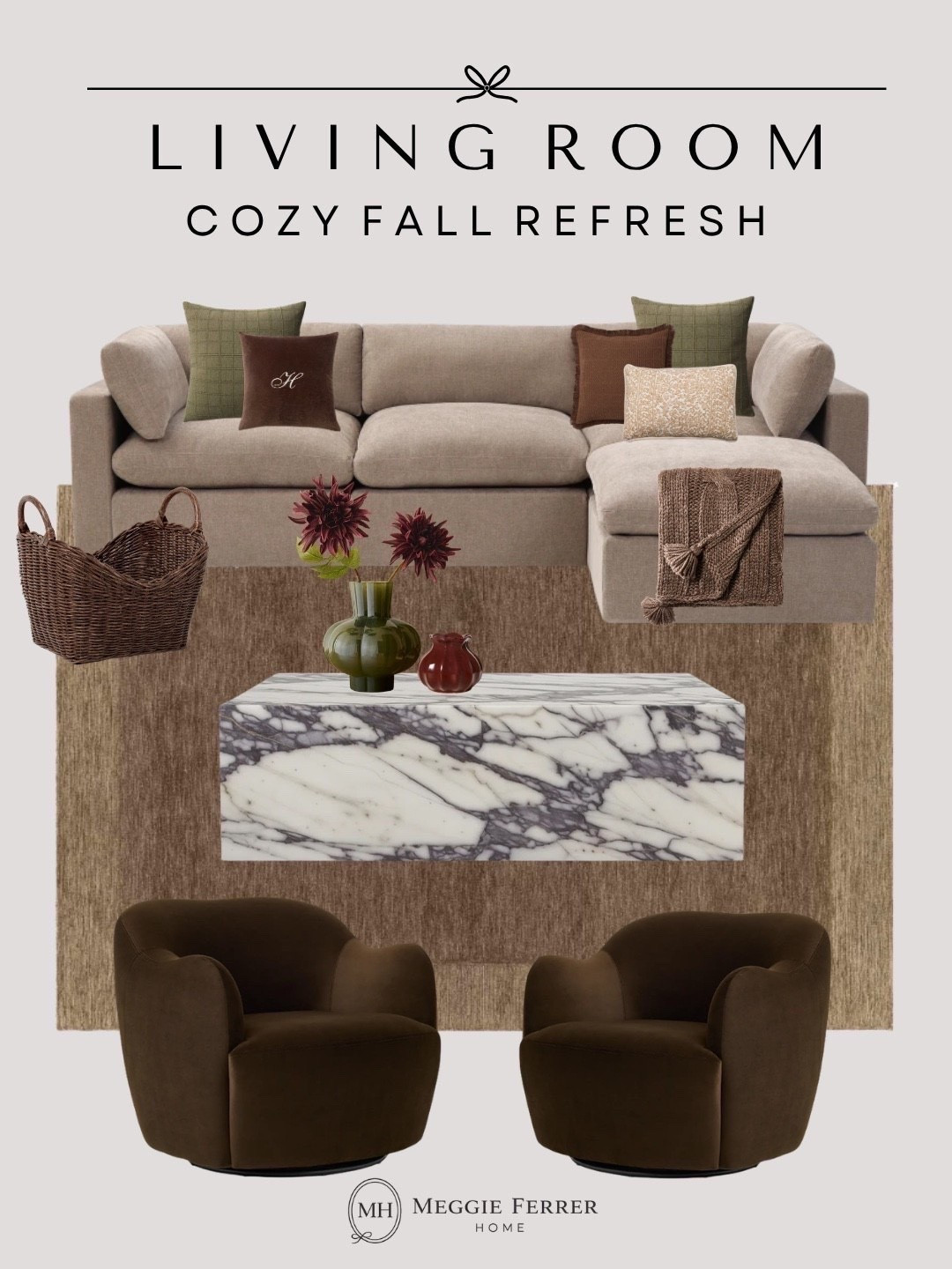 A little behind the scenes of our living room as I slowly transition it for fall. 🤎🍂

I’m layering in warmer browns, olive greens, soft textures, and a few moodier accents to make the space feel a little cozier without losing that relaxed, timeless look I love.

It’s still a work in progress, but I’m really loving how these little changes are coming together. Sharing some of the pieces I’m considering along with similar finds for anyone looking to bring a little more warmth into their home this season. ✨

#LTKHome #LTKSeasonal #LTKmomlife