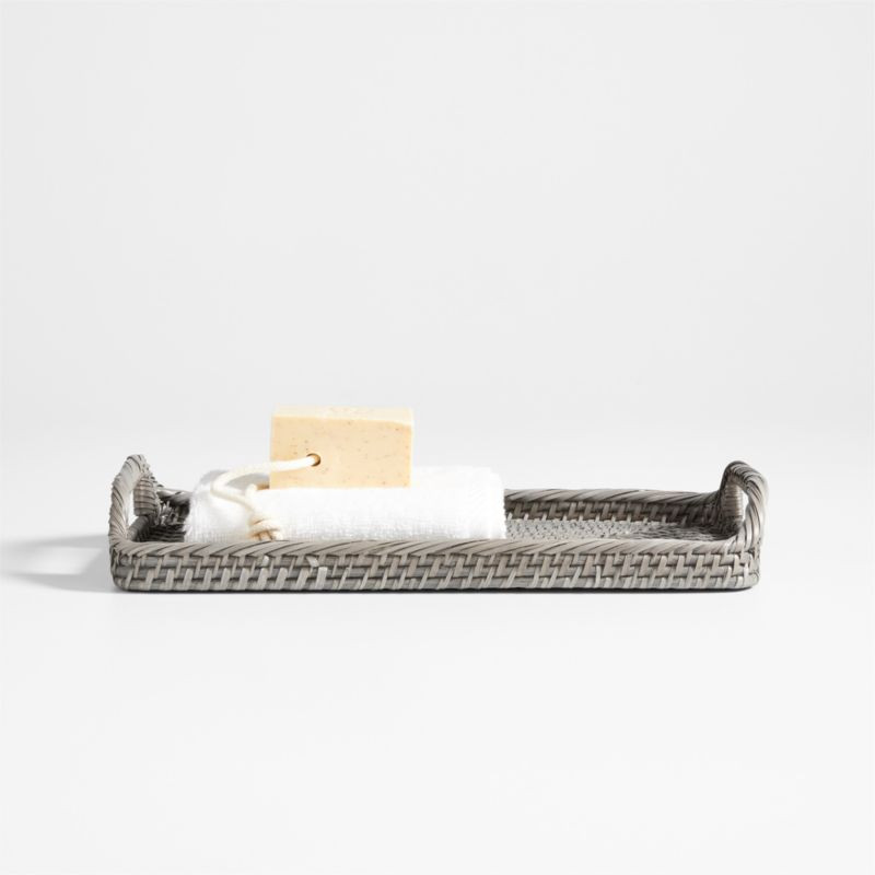Sedona Grey Vanity Tray + Reviews | Crate & Barrel | Crate & Barrel