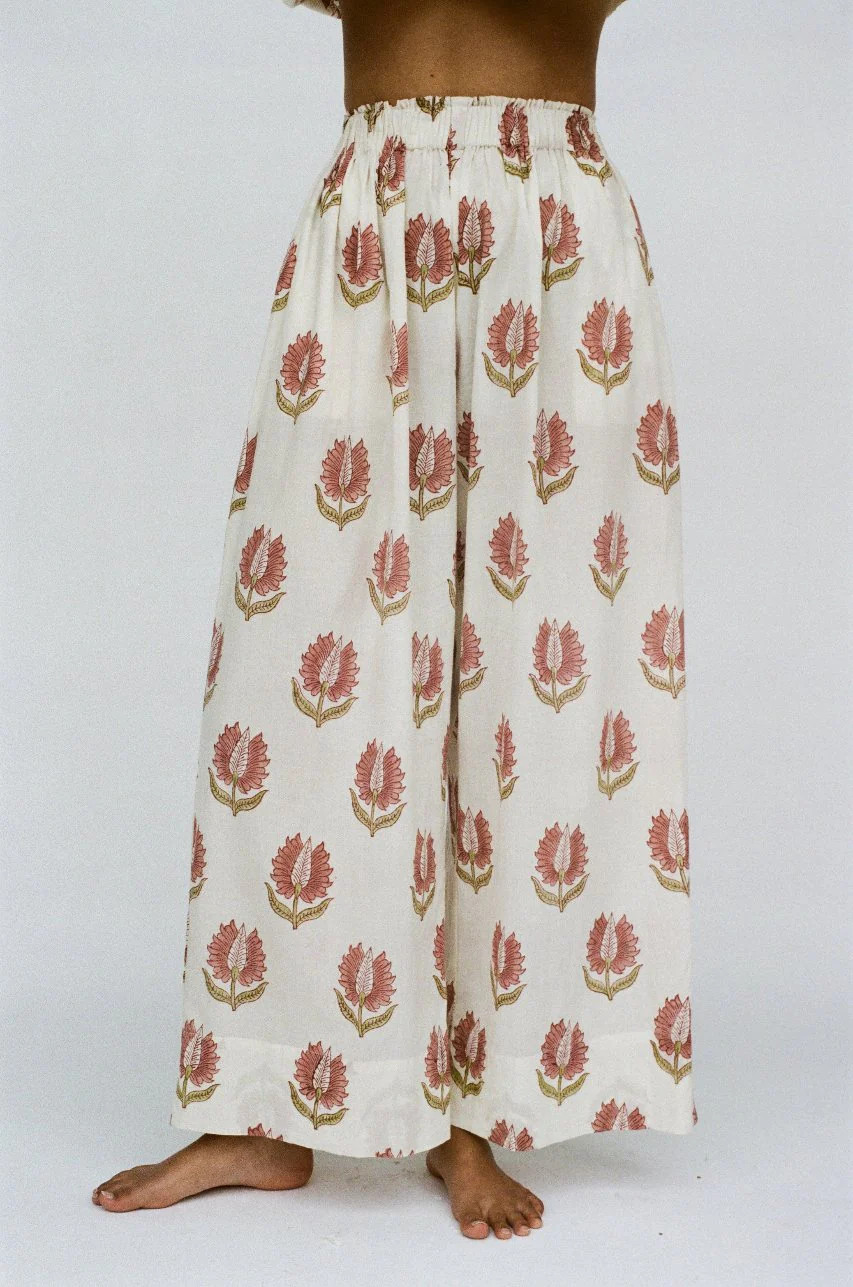 Ria Pants ~ Strawberry Cream | Daughters of India