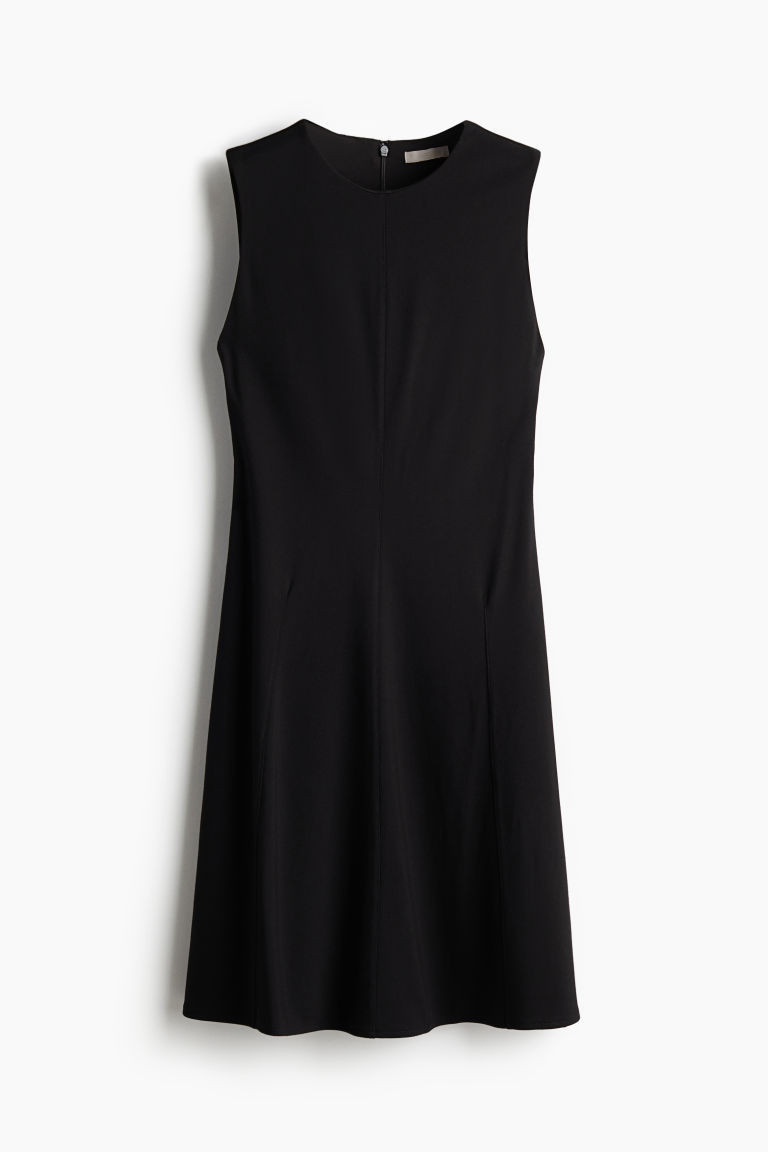 H & M - Dress with Flared Skirt - Black | H&M (US + CA)