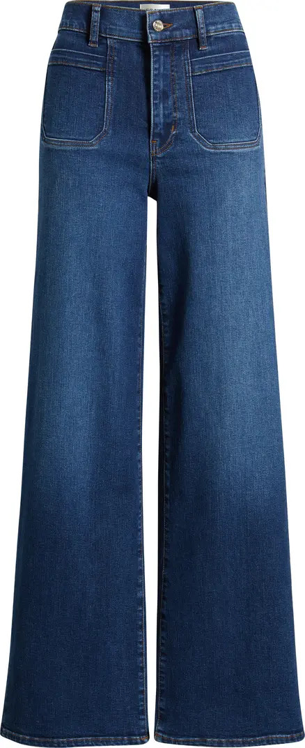 Le Slim Palazzo Patch Pocket High Waist Wide Leg Jeans | Nordstrom