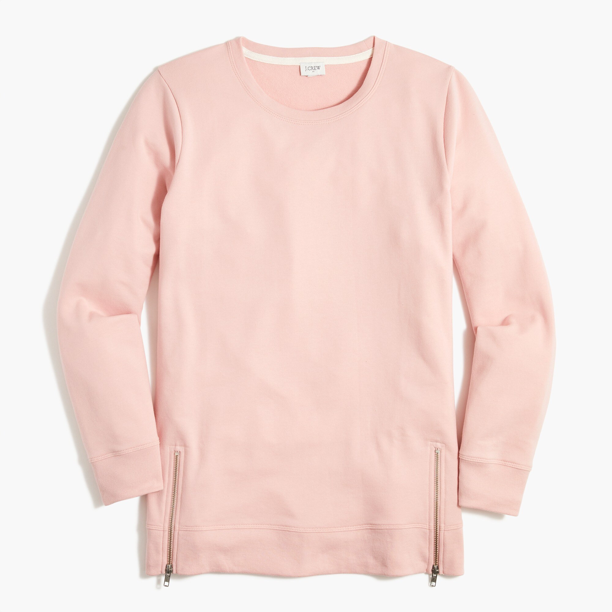 Petite Side zip sweatshirt tunic | J.Crew Factory