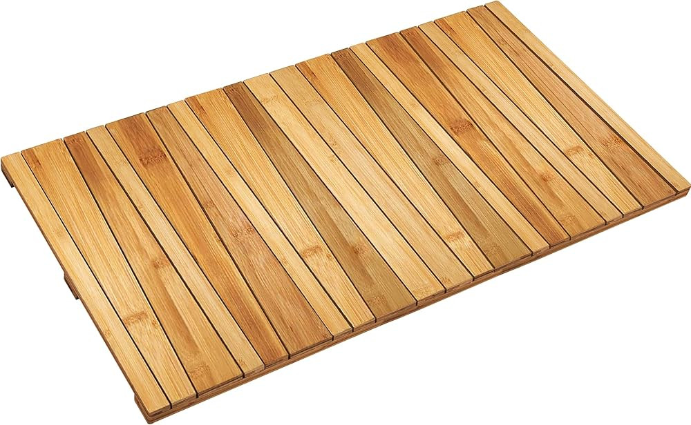Bamboo Bath Mat - Stylish and Decorative Wooden Essential for Bathroom, Sauna, Pool and Tub - (31... | Amazon (US)