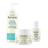 Aveeno Calm + Restore Nourishing Oat Cleanser 7.8oz with Restore Triple Oat Serum 1oz and Restore Oa | Amazon (US)