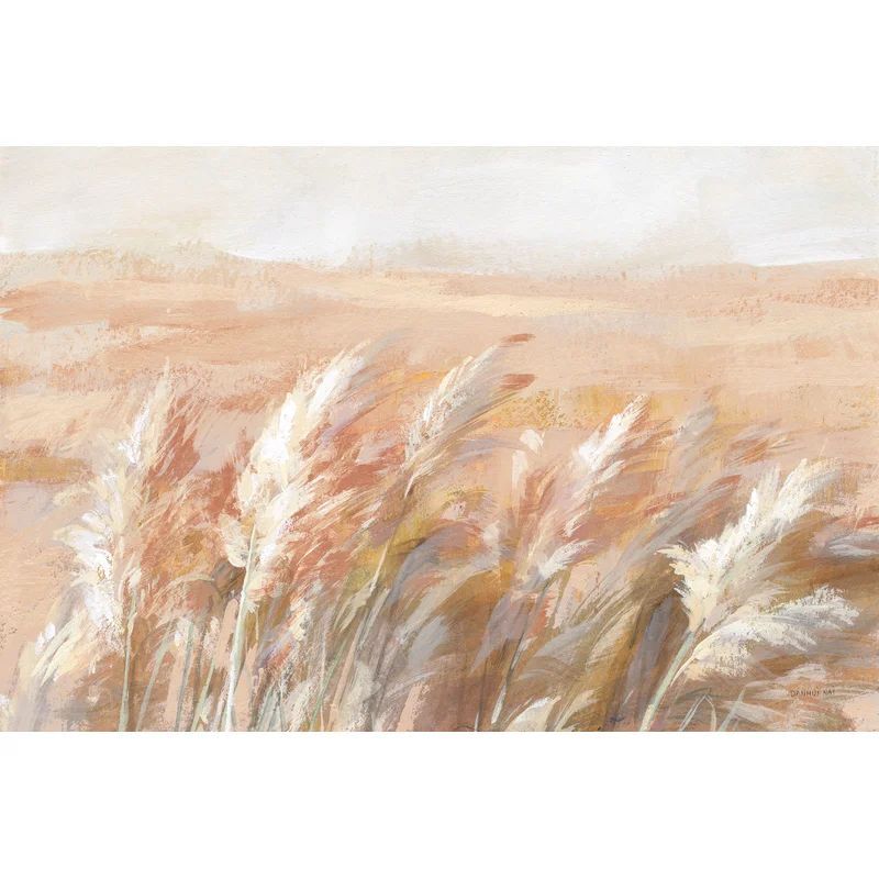 Terracotta Prairie Grasses On Canvas by Danhui Nai Painting | Wayfair North America