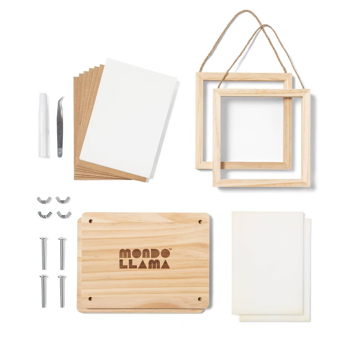 Floral Press with Frame Wood Craft Kit - Mondo Llama™: Flower Drying & Pressing Kit, Nature Art... | Target