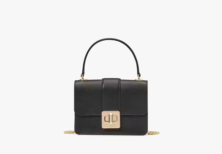 Kate Spade Phoebe Turnlock Mini Flap Crossbody, Black | Kate Spade Outlet