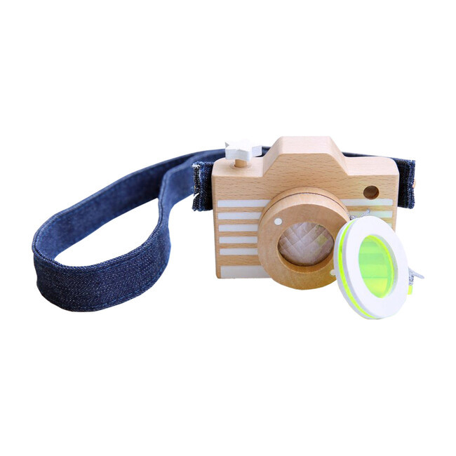 KIKO+ Wooden Camera, Yellow Lens - Kids Toys | kiko+ & gg from Maisonette | Maisonette