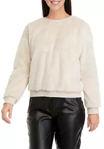 Women's Long Sleeve Cozy Faux Fur Top | Belk