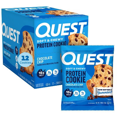 Quest Nutrition 15g Protein Cookie - Chocolate Chip Cookie - 12ct | Target