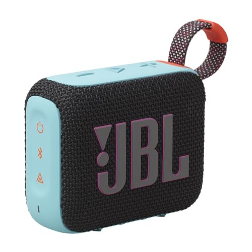 JBL Go 4 - Ultra-Portable, Waterproof and Dustproof Bluetooth Speaker, Big Pro Sound with Punchy bass, 7-Hour Built-in Battery, Made in Part with Recycled Materials (Black & Orange) | Amazon (US)