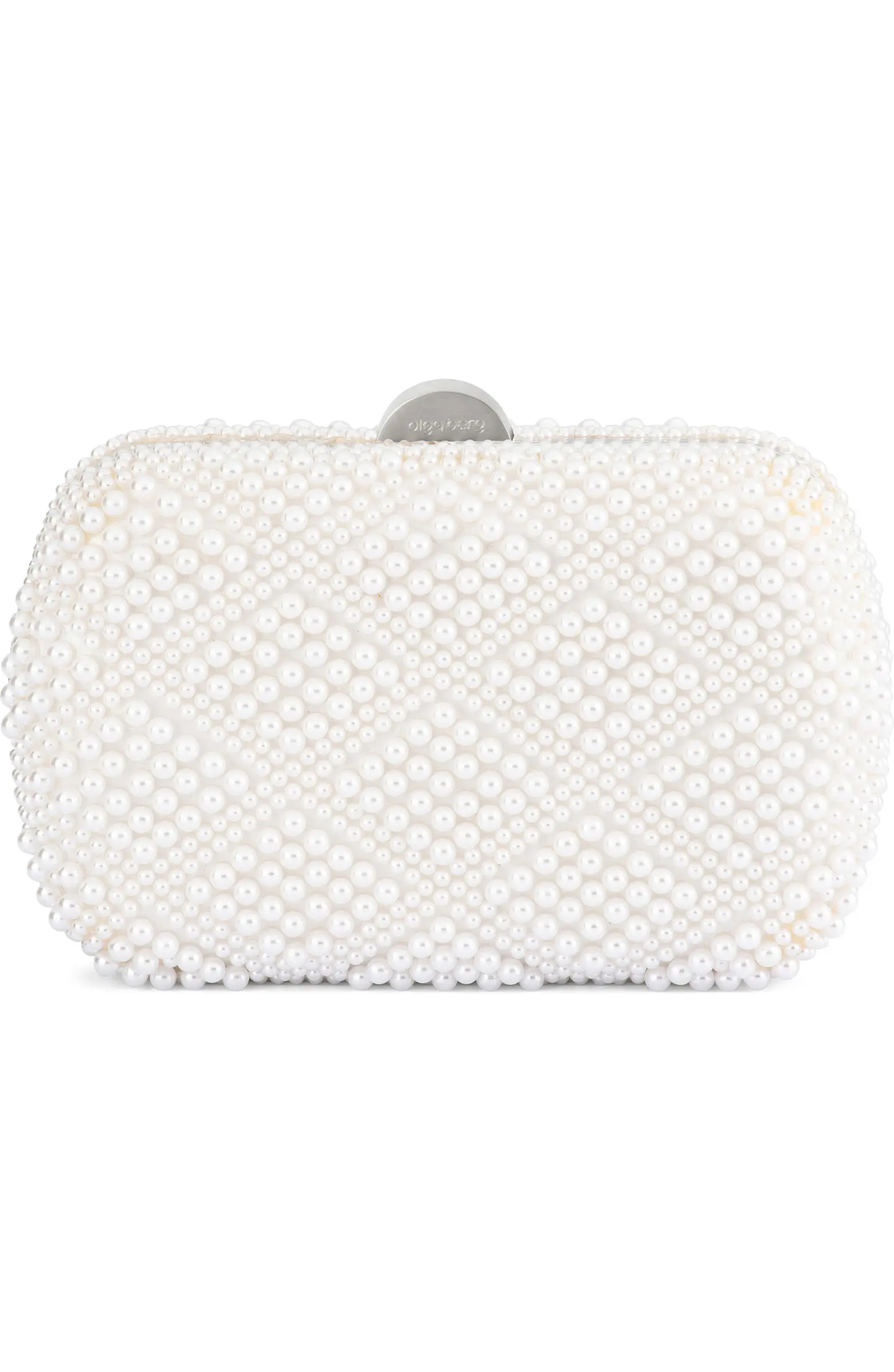 Olga Berg Claire Faux Pearl Frame Clutch | Nordstrom | Nordstrom
