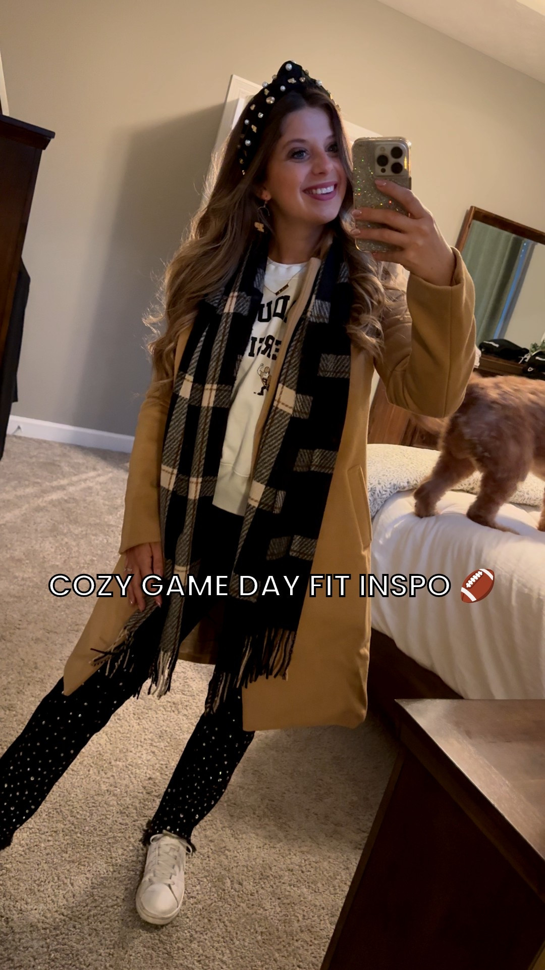 Stay sparkly, trendy, and cozy on game day 🏈✨ Pair a long jacket with a scarf of your team colors and some bling to elevate a warm look!

#LTKStyleTip #LTKPetite #LTKSeasonal