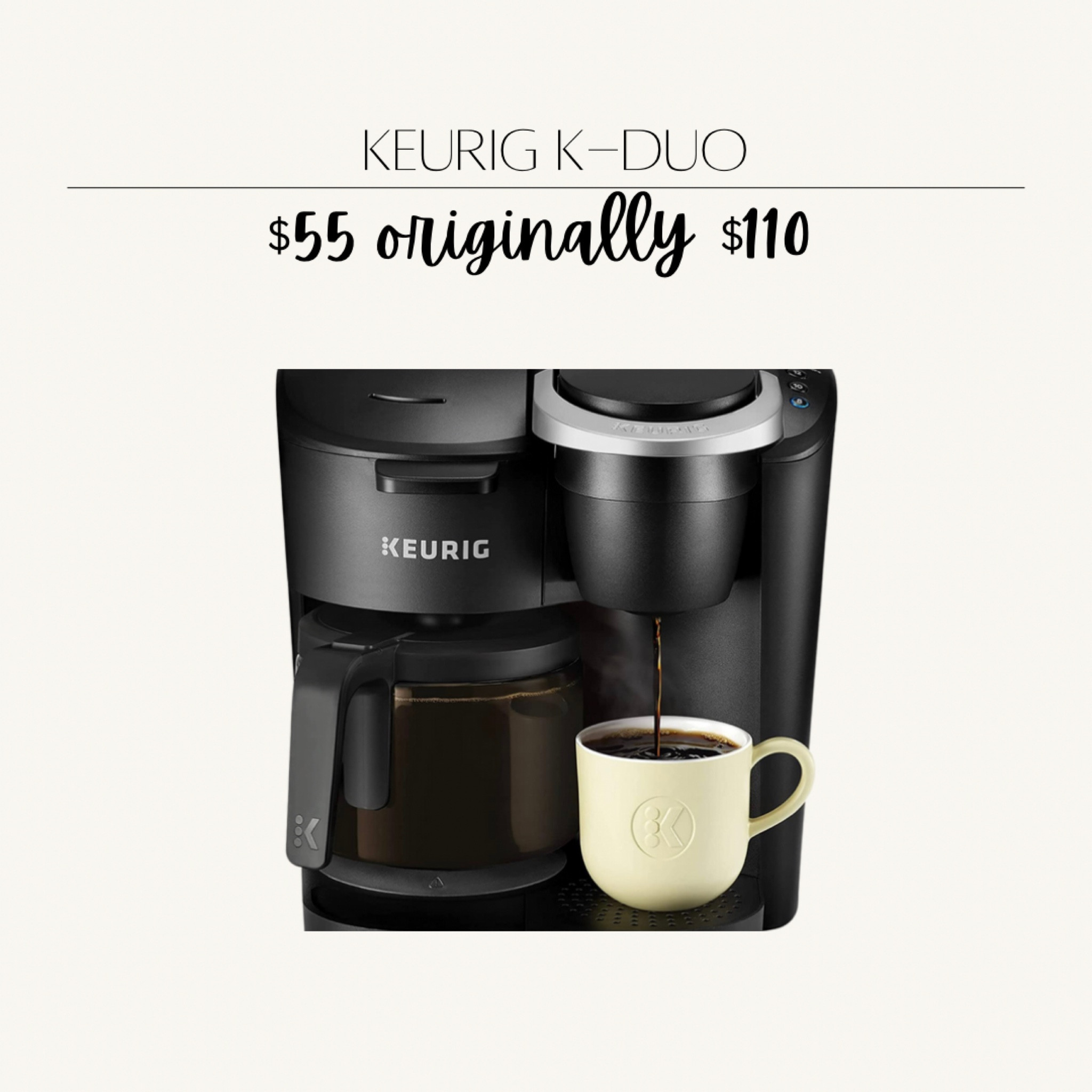 Keurig k-duo essentials single serve k cup pod & carafe coffee maker in black  

#LTKsalealert #LTKhome #LTKfamily