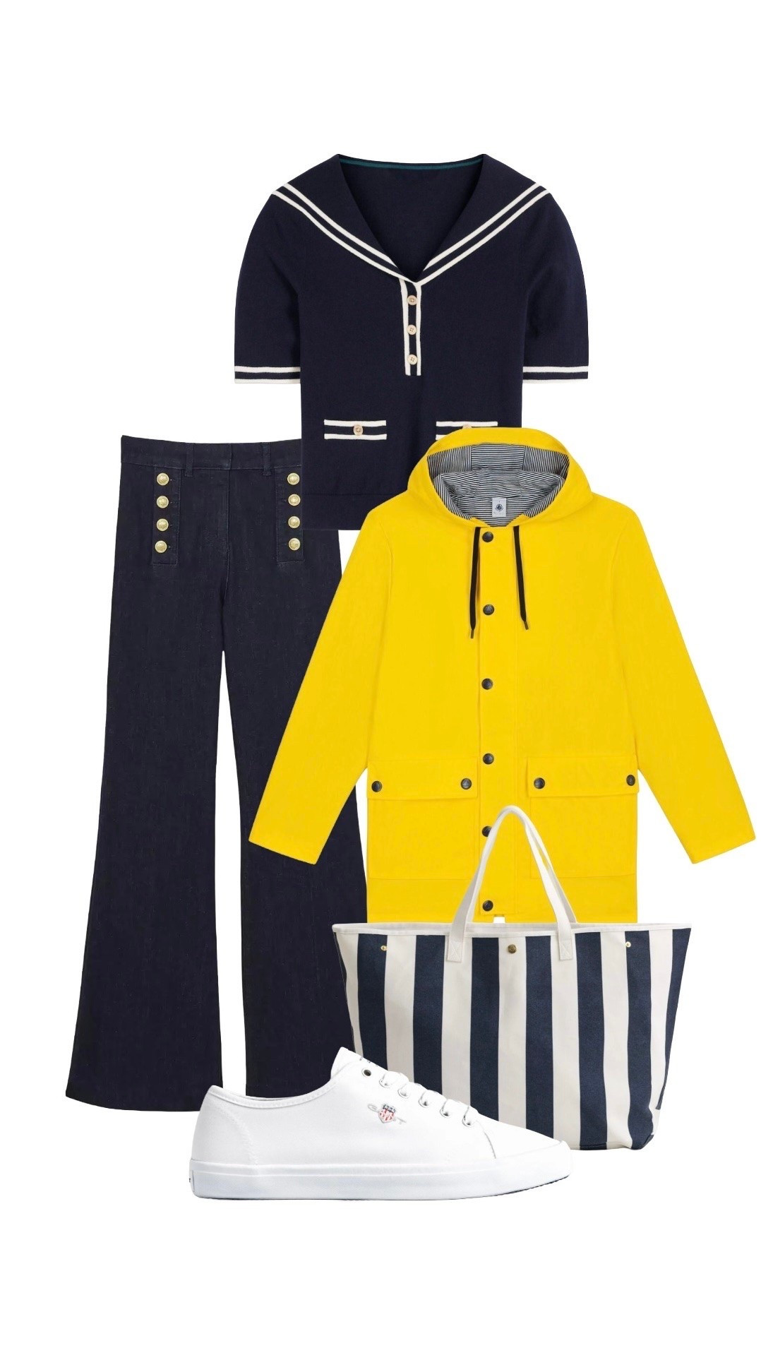 It’s sale time sailor! ⚓️ 

Le Petit Bateau Yellow Hooded Coat  - on sale at La Redoute 

Button Jeans - On sale at Reiss

Navy Sailor Knit - Boden

Canvas Trainers and Canvas Stripe Beach Bag - Gant 

#LTKsale

#LTKsummer #LTKeurope #LTKuk