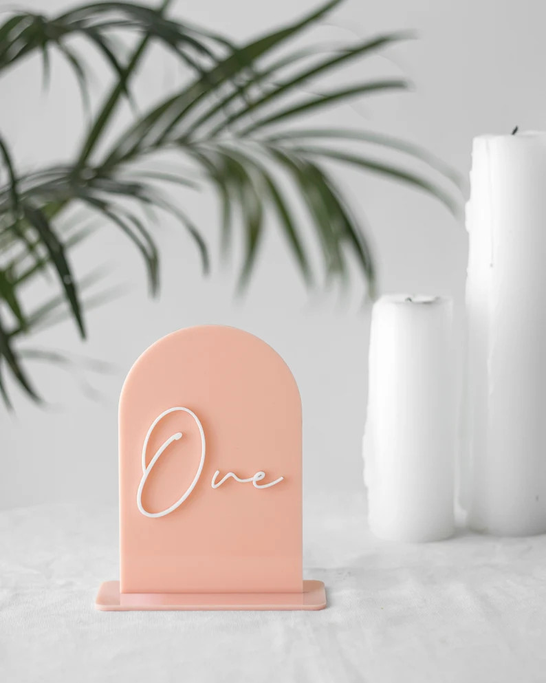 Arch Table Numbers | Table Numbers | Acrylic Table Numbers | Table Number Wedding , Centerpieces ... | Etsy (US)