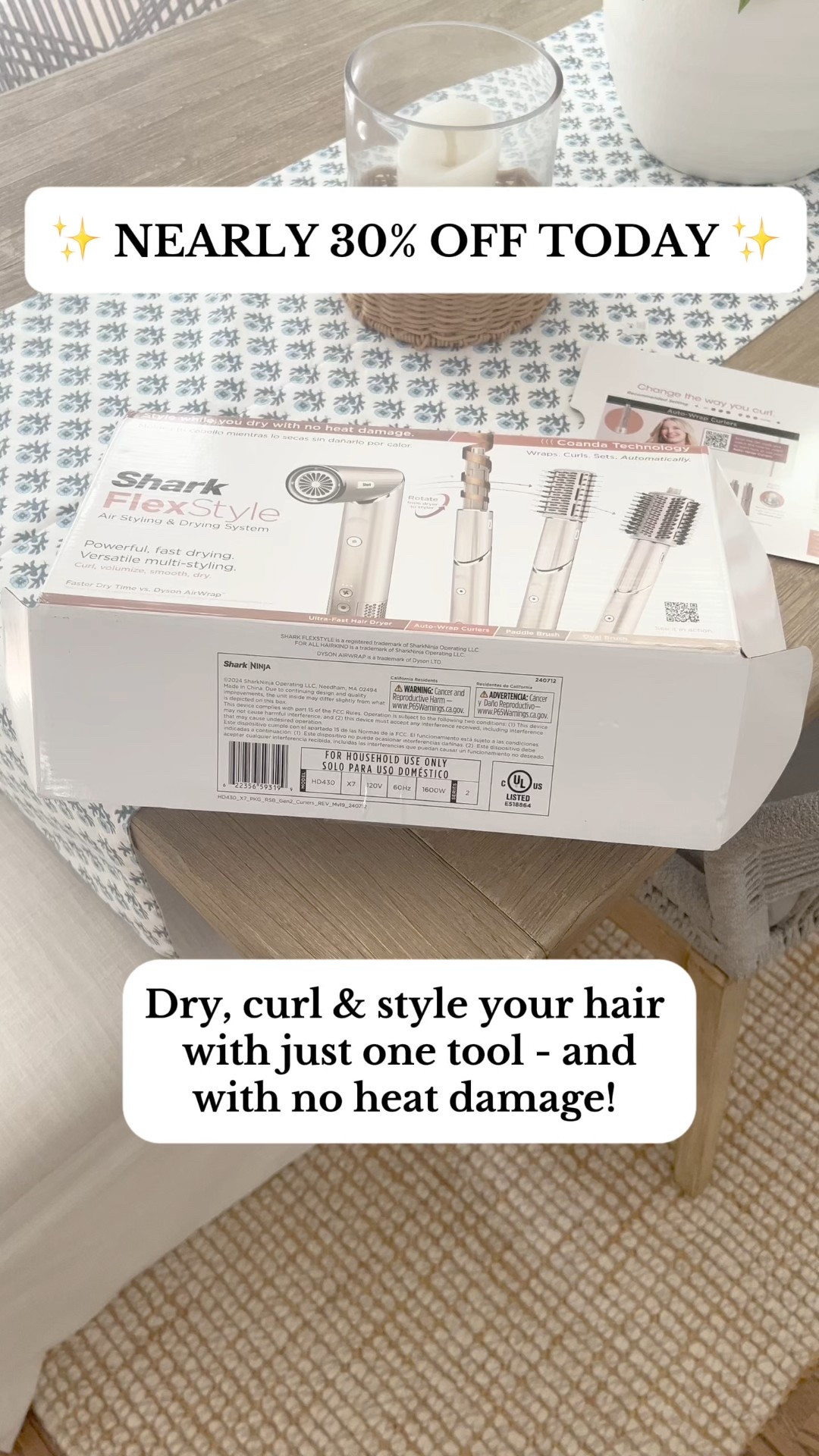 On sale for the SAME price I paid on Prime Day! This Shark FlexStyle Air Stying & Drying system is nearly 30% off and it dries, wraps, curls & sets all with this ONE tool! - beauty product sale, curling iron, hair dryer, ELEMIS Dynamic Resurfacing Facial Pads, EltaMD sunscreen, mineral sunscreen, lash serum, sun bum, dyson hair dryer on sale, LED mask, red light mask, urban decay eye shadow, teeth whitener, amazon beauty deals, curling iron, all in one hair styling tool

#LTKSaleAlert #LTKBeauty