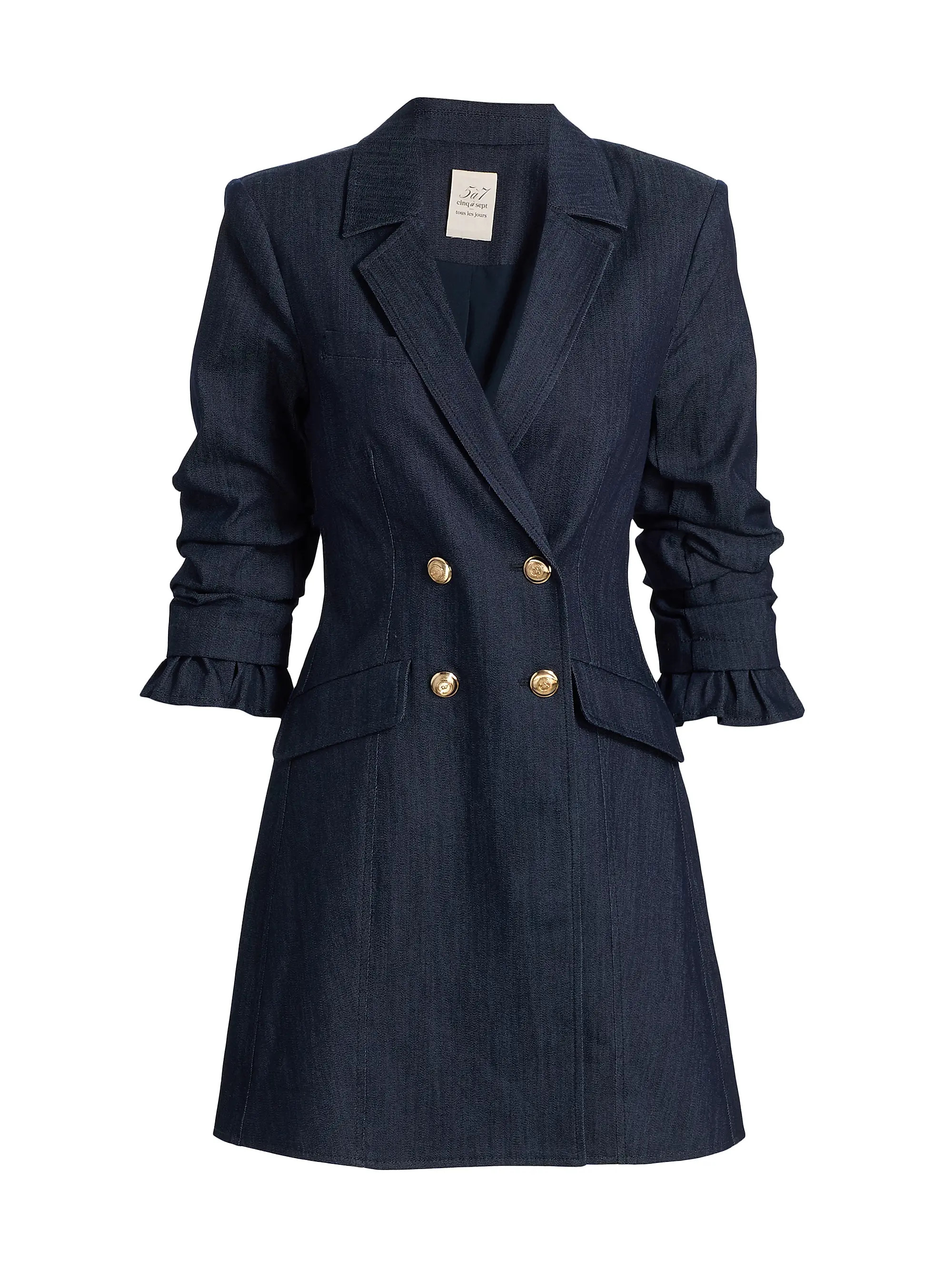 Cinq à Sept Bekah Denim Blazer Minidress | Saks Fifth Avenue | Saks Fifth Avenue