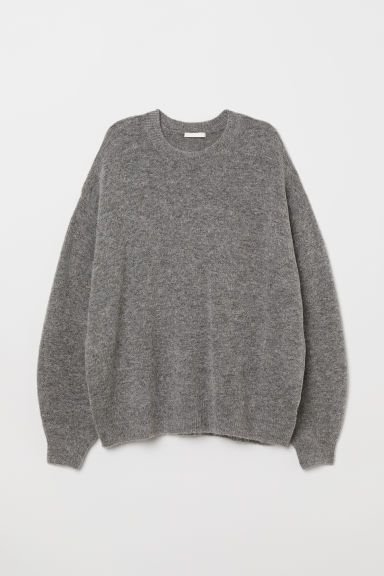 H & M - Knitted jumper - Grey | H&M (UK, MY, IN, SG, PH, TW, HK)