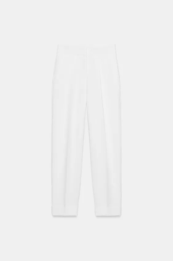 HOSE MIT ZIERFALTEN UND AUFSCHLAG | Zara DE