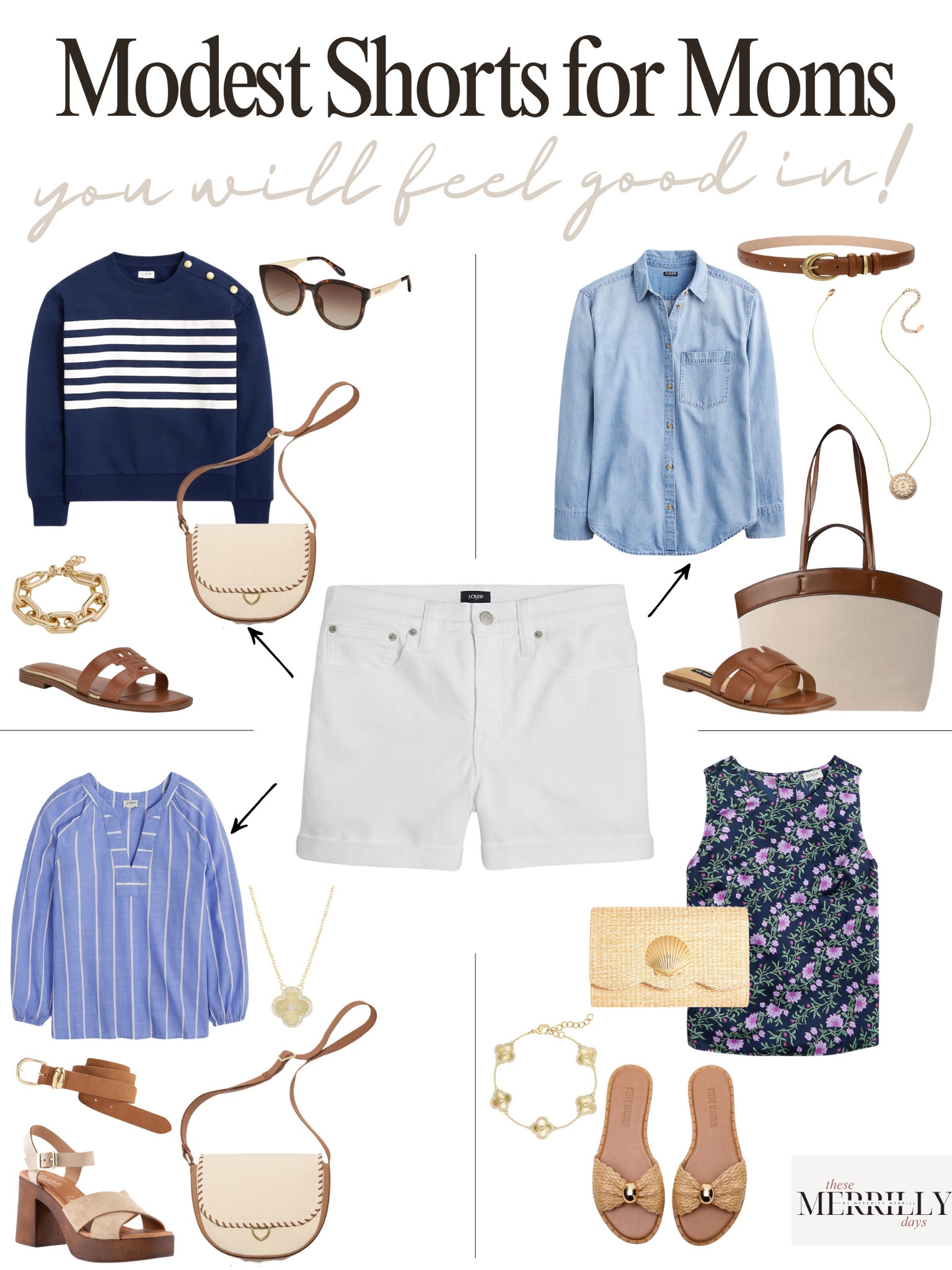 How to style white denim shorts / modest mom outfit ideas for Spring 

#LTKShoeCrush #LTKStyleTip #LTKFindsUnder100