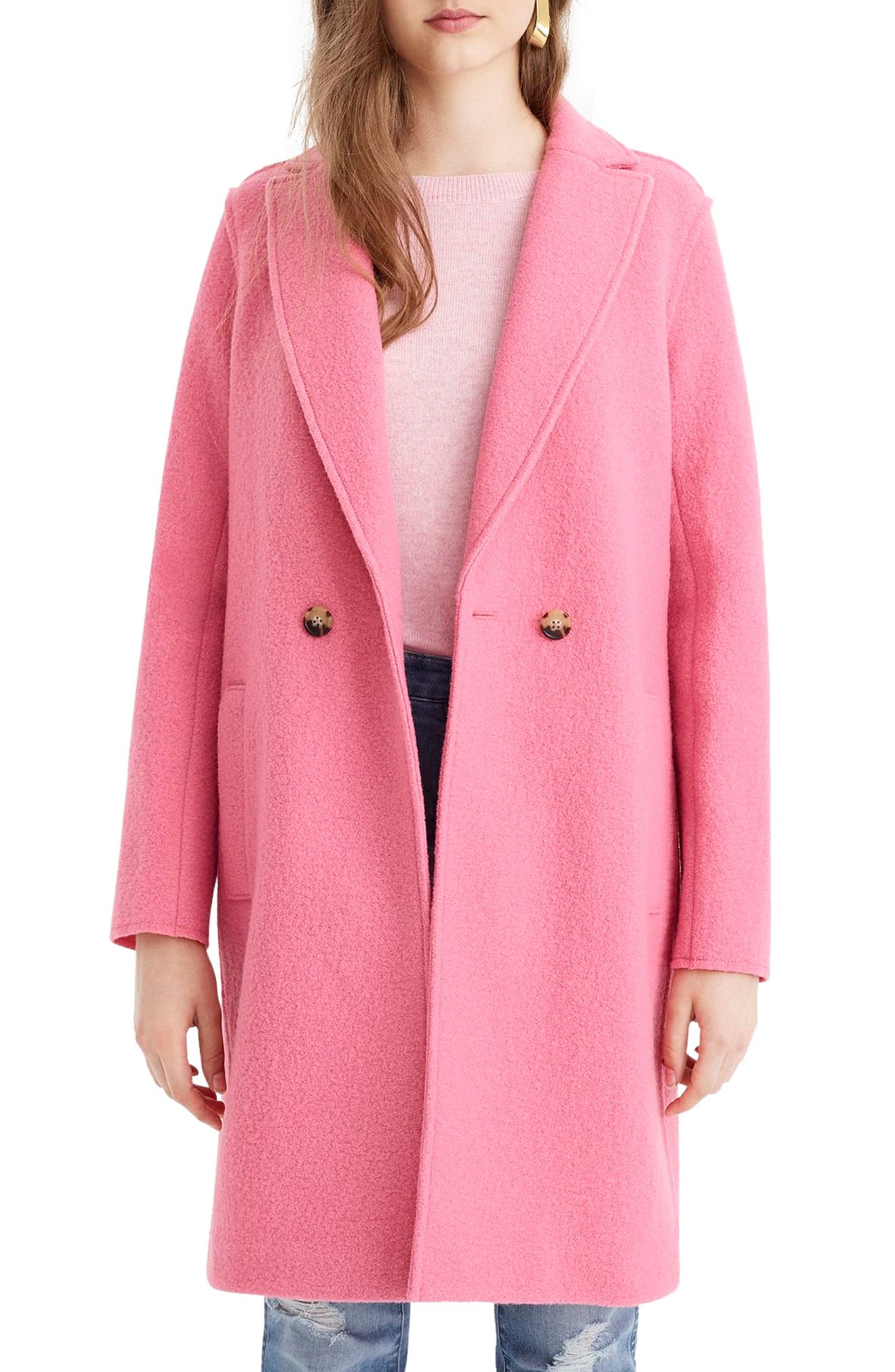 J.Crew Daphne Boiled Wool Topcoat (Regular, Petite & Plus Size) | Nordstrom
