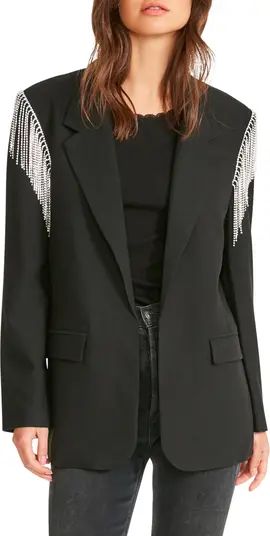 BB Dakota by Steve Madden Five to Nine Embellished Fringe Blazer | Nordstrom | Nordstrom