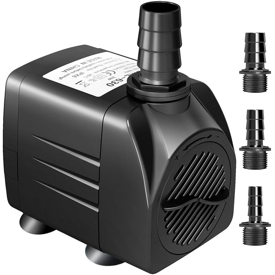 GROWNEER 550GPH Submersible Pump 30W Ultra Quiet Fountain Water Pump, 2000L/H, with 7.2ft High Li... | Amazon (US)