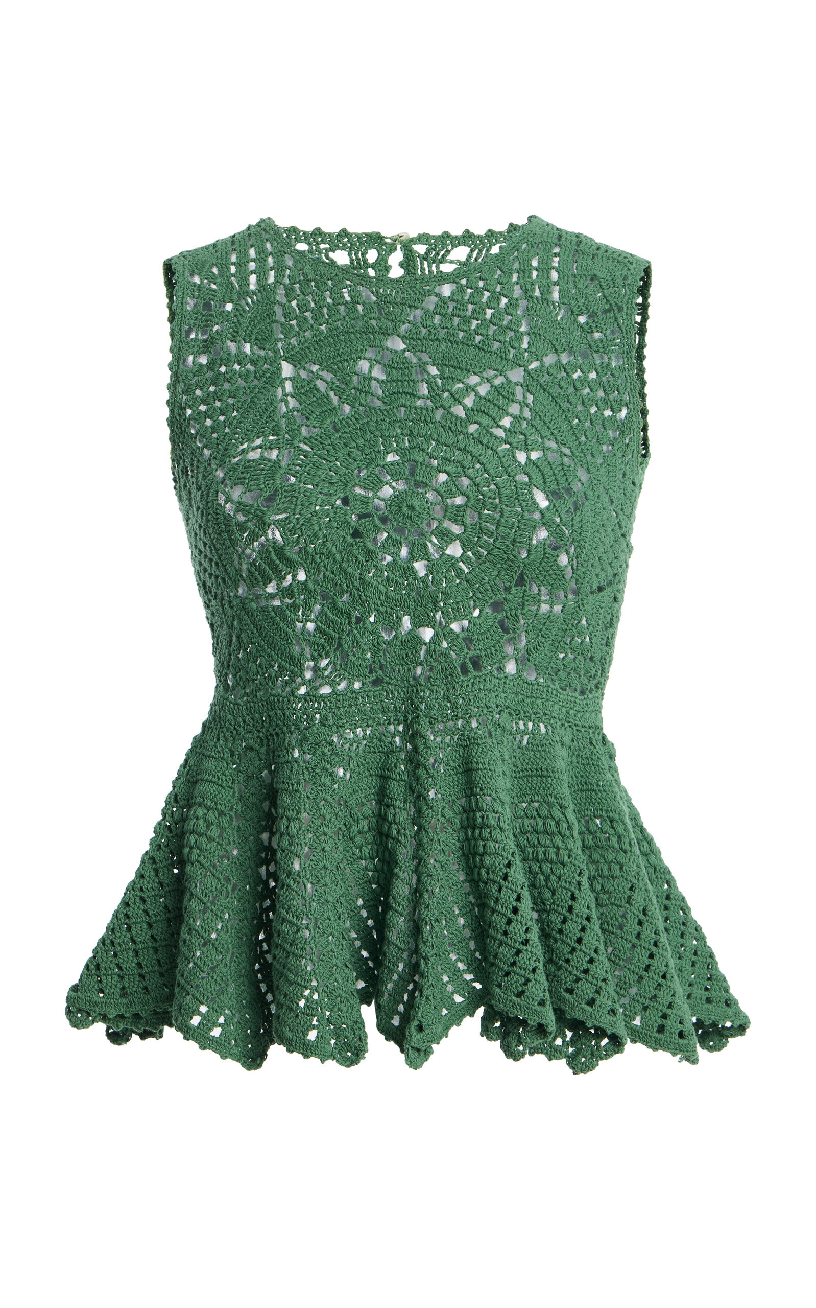 Cora Crochet Peplum Top | Moda Operandi (Global)