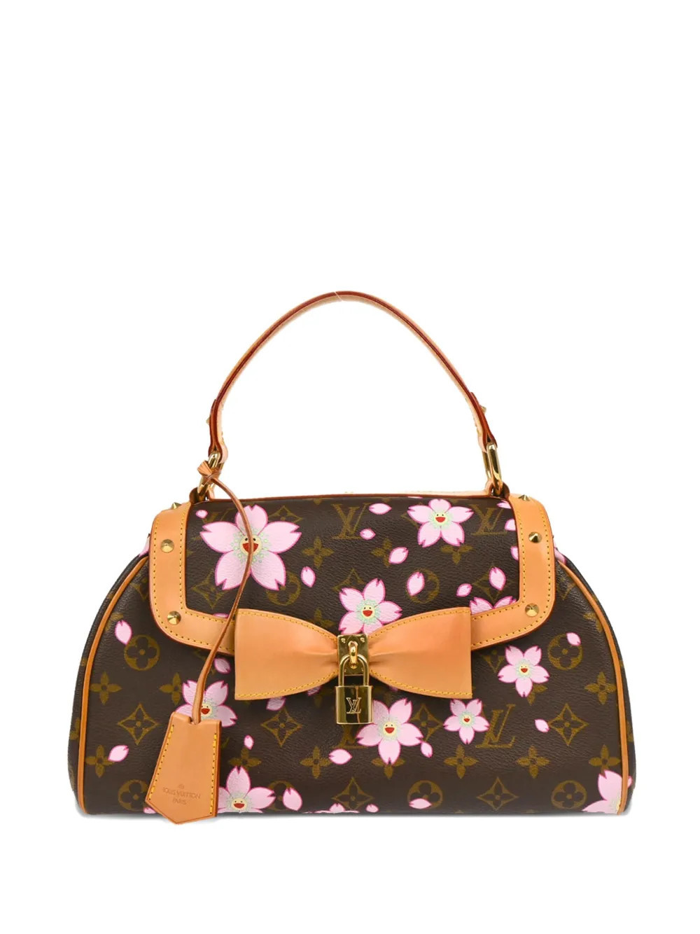 Louis Vuitton Pre-Owned x Takashi Murakami 2003 Cherry Blossom-print PM handbag - Brown | Farfetch Global