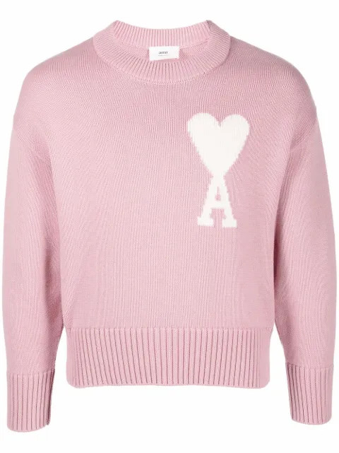 AMI Paris Oversize Ami De Coeur Jumper - Farfetch | Farfetch Global