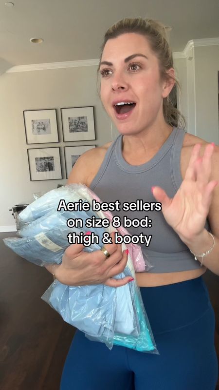 Aerie summer picks! I love the Offline activewear (yes, these shorts are too short for me but I love the sports bra and color way) and this one piece meets my mom style requirements for taking my kids to the pool! 
Size M in everything 
MD in sports bra 

Aerie, aerie fashion, activewear, summer swim, mom style 

#LTKswim #LTKstyletip 