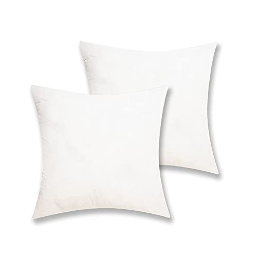 My Cottage Living - Down Feather Insert - Set of 2 - Pillow Insert - Cushion Insert - Various Size - Insert only (18 x 18 inches Down Feather Insert) | Amazon (US)