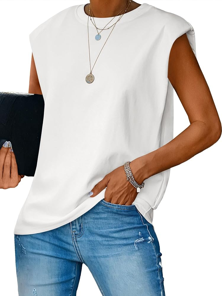 ANRABESS Women's Tank Tops Casual Sleeveless Oversized Loose Fit Summer Shirts Outfits | Amazon (US)