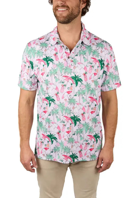 Kenny Flowers The Masters of Leisure - Golf Shirt in Pink at Nordstrom, Size Large | Nordstrom