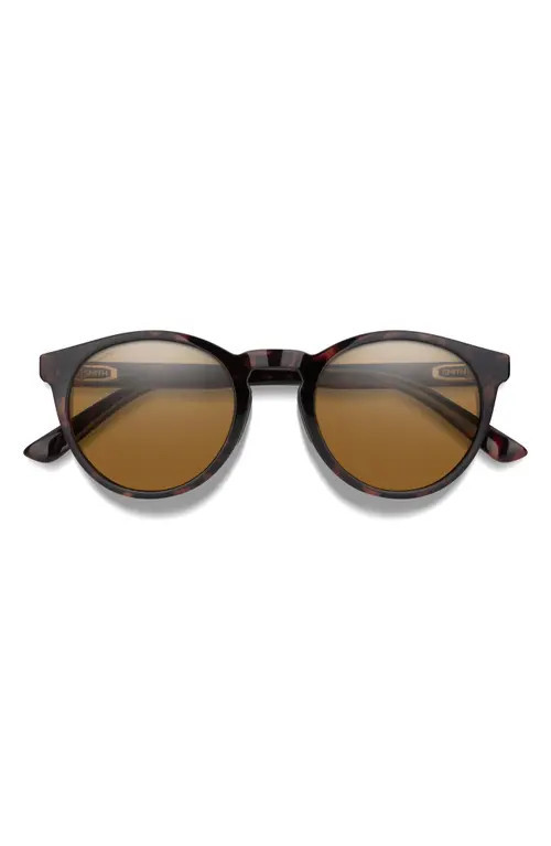 Smith Westward 54mm ChromaPop™ Polarized Round Sunglasses in Tortoise /Brown at Nordstrom | Nordstrom