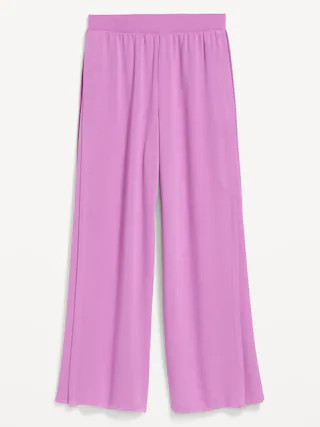 High-Waisted Bounce Lite Drapey Wide-Leg Pleated Pants | Old Navy (US)