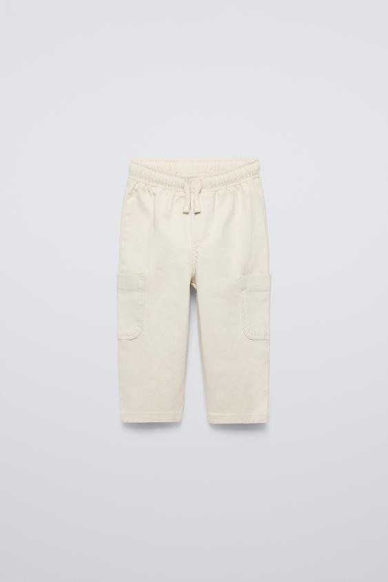 SERGED DRAWSTRING STRAIGHT PANTS | Zara US