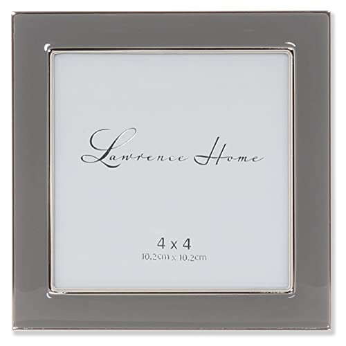 Lawrence Frames Metal Frame, Polished Enamel, Grey, 4x4 | Amazon (US)