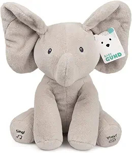 GUND Baby Animated Flappy The Elephant Plush, Singing Stuffed Animal Baby Toy for Ages 0 and Up, ... | Amazon (US)