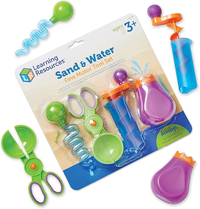 Learning Resources Sand & Water Fine Motor Set - 4 Pieces, Ages 3+ Toddler Learning Toys, Educati... | Amazon (US)