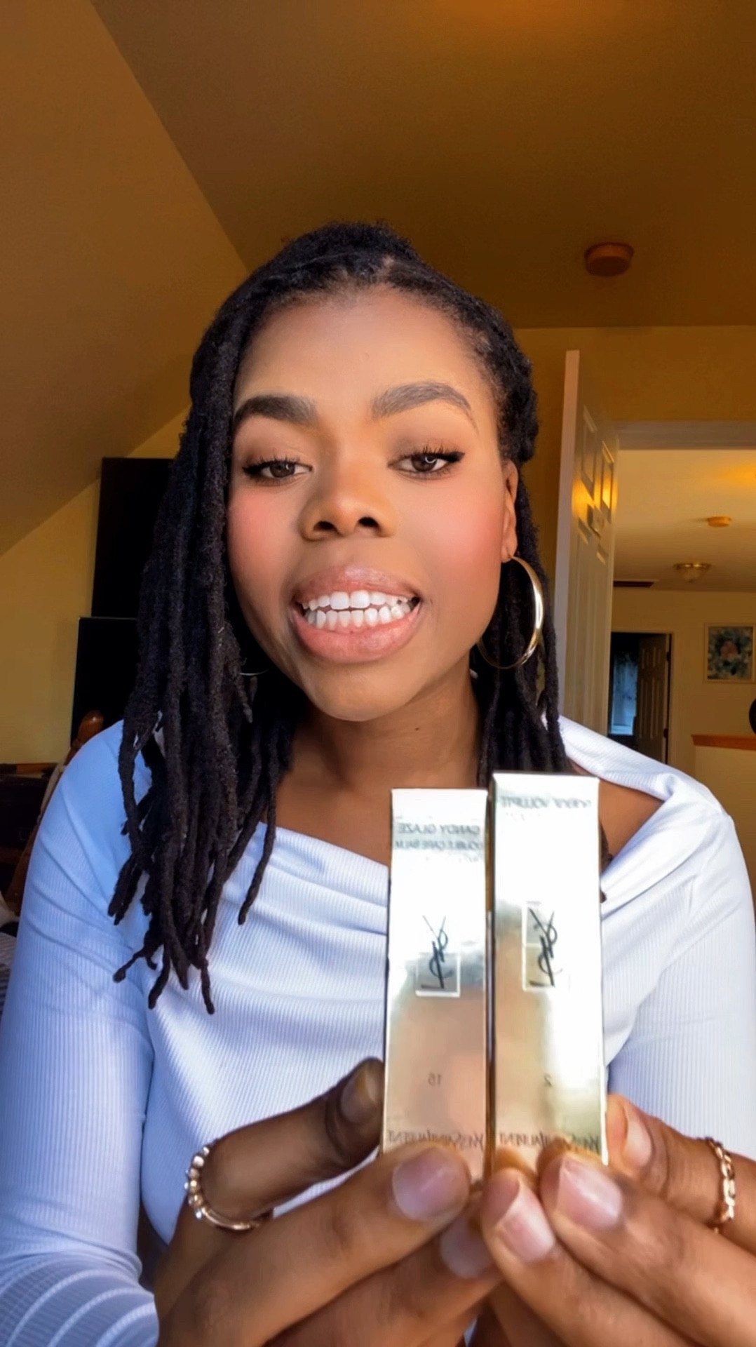 YSL Candy Glaze Lip Gloss Sticks

Shade 02, plumper
and Shade 15, showcasing nude

#LTKHoliday #LTKBeauty #LTKFindsUnder50